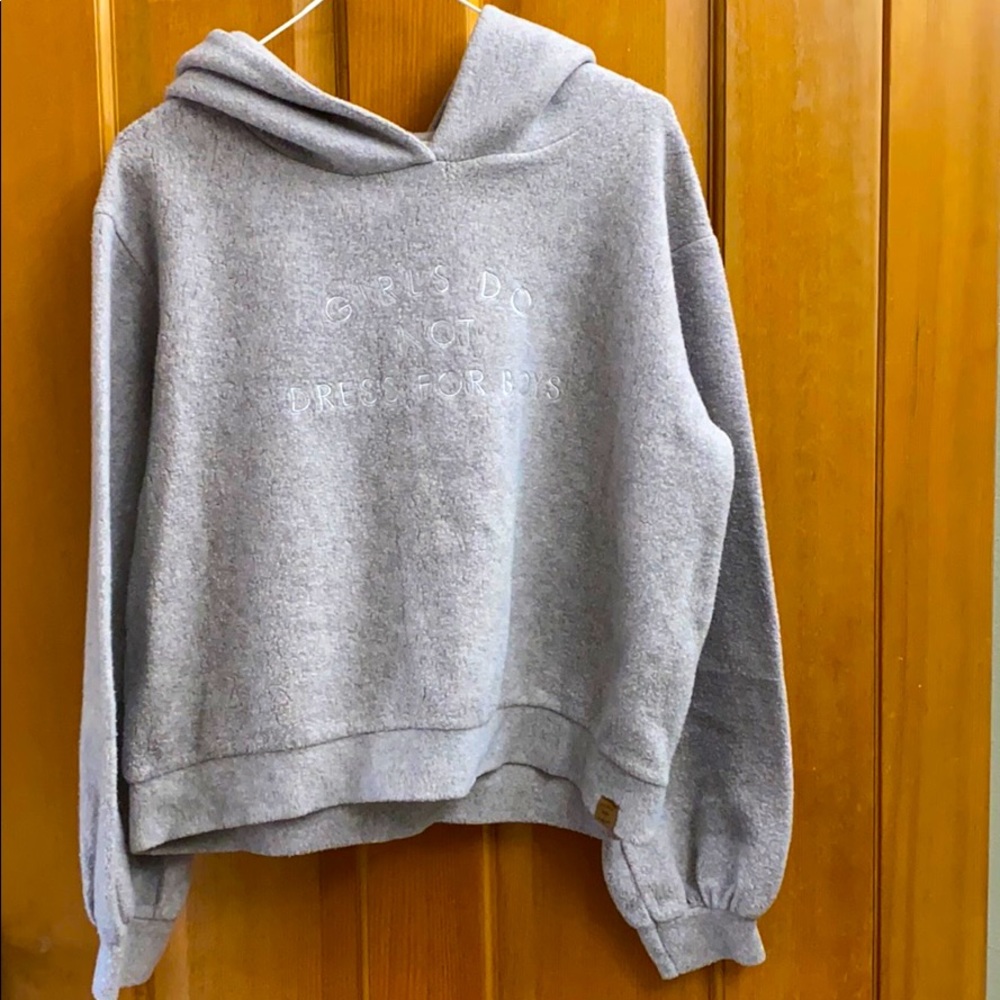 Double agent hoodie “Girls do not dress for boys”